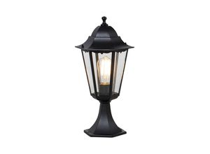 8718881116957 - Klassischer Outdoor-Laternensockel schwarz 486 cm IP44 – New Orleans - Schwarz