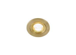 8718881118739 - Qazqa - Moderner Einbaustrahler gold rund IP44 - Xena - Gold