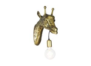8718881121135 - Qazqa - Vintage Wandlampe Messing - Giraffe - Gold Messing