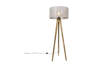 8718881124709 - Ländliches Stativ Vintage Holz mit Schatten Taupe 50 cm - Tripod Classic - Taupe