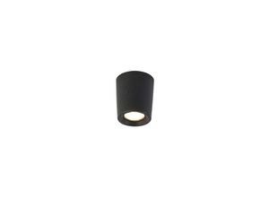 8718881126147 - Qazqa - Moderner Deckenspot schwarz inkl led IP55 - Livia - Schwarz