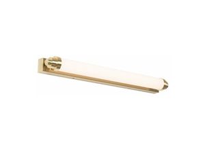 8718881128516 - Wandleuchte weiß mit gold inkl LED 3-stufig dimmbar IP44 - Yordi - Gold