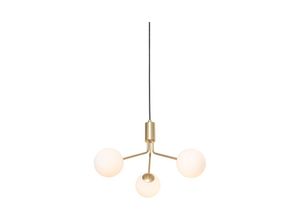 8718881130731 - Qazqa - Moderne Hängelampe Gold mit Opalglas 3-flammig - Coby - Gold Messing