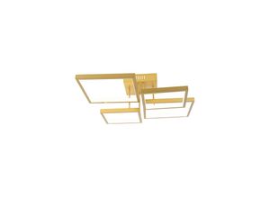 8718881134326 - Qazqa - Deckenleuchte gold inkl led 3-stufig dimmbar 4-flammig - Lejo - Gold Messing