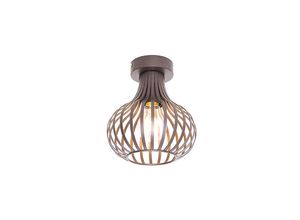 8718881134555 - Qazqa - Moderne Deckenlampe braun 18 cm - Sapphira - Braun