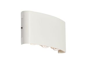 8718881137501 - Qazqa - Außenwandleuchte weiß inkl led 6-flammig IP54 - Silly - Weiß