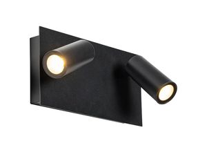 8718881137587 - Moderne Außenwandleuchte schwarz inkl led 2-flammig IP54 - Simon - Schwarz