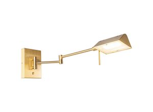 8718881138843 - Design Wandleuchte Messing inkl LED dimmbar - Notia - Gold Messing