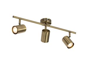 8718881143236 - Qazqa - Moderner Spot aus Bronze kippbar 3-flammig – Jeana - Bronze