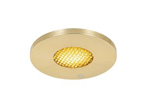 8718881143526 - Moderner Badezimmer-Einbaustrahler Gold IP54 – Shed Honey - Gold