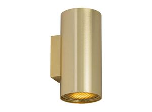 8718881143540 - Qazqa - Design-Wandleuchte gold rund 2-flammig – Sab Honey - Gold