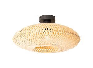 8718881143571 - Qazqa - Orientalische Deckenlampe Bambus 40 cm - Ostrava - Naturel