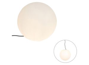 8718881143885 - Qazqa - Moderne Außenleuchte weiß 45 cm IP65 - Nura - Weiß