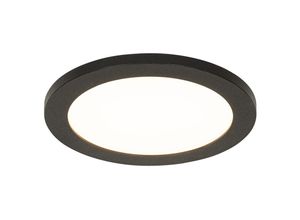 8718881143960 - Qazqa - Moderne Deckenleuchte schwarz 225 cm inkl led IP44 - Steve - Schwarz