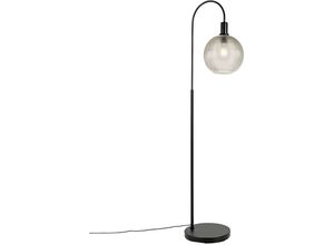 8718881147517 - Qazqa - Design-Stehlampe schwarz mit Rauchglas - Chico - Schwarz