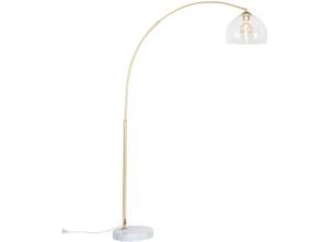 8718881149559 - Qazqa - Moderne Bogenlampe aus Messing mit klarem Glas - Arc - Gold Messing