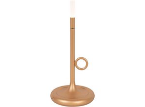 8718881150920 - Outdoor-Tischleuchte Gold inkl led mit Touchdimmer wiederaufladbar - Sjarel - Gold