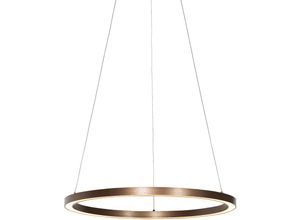 8718881152504 - Qazqa - Bronze Hängelampe 60 cm inkl led 3-stufig dimmbar - Girello - Bronze