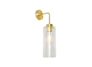 8718881153327 - Art-Deco-Wandleuchte Gold mit Glas - Laura - Gold