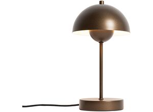 8718881155048 - Qazqa - Retro-Tischlampe dunkelbronze - Magnax Mini - Bronze