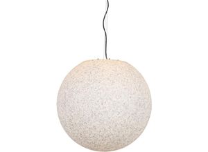 8718881156557 - Qazqa - Moderne Außenhängelampe grau 56 cm IP65 - Nura - Grau