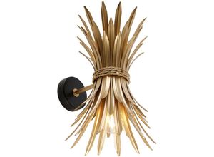 8718881157318 - Qazqa - Art-Deco-Wandleuchte Gold - Wesley - Gold