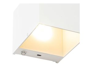 8718881157400 - Wandleuchte weiß inkl LED und Touchdimmer wiederaufladbar - Joris - Weiß