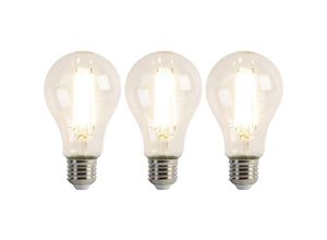 8718881158865 - Luedd - 3er-Set E27 LED-Lampe A67 klar 8W 1055 lm 2700K - Transparent