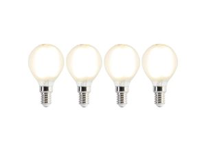 8718881158902 - Luedd - Set mit 4 E14 LED-Lampen P45 matt 35W 360 lm 2700K - Weiß