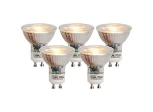 8718881158926 - Luedd - Set mit 5 GU10-LED-Lampen Flammenfaden 1 w 80 lm 2200 k - Transparent