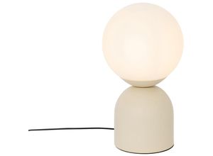 8718881158988 - Qazqa - Hotel-Chic-Tischlampe beige mit Opalglas - Pallon Trend - Beige