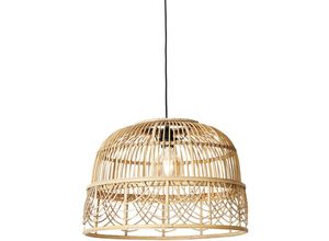 8718881161049 - Smarte Hängelampe Rattan 49 cm inkl WiFi G95 - Michelle - Braun