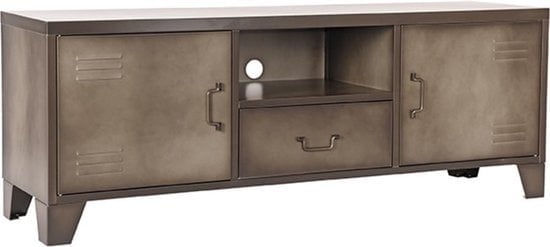 8718885277548 - LABEL51 Fence TV-Schrank - Grau - Metall