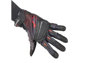 8718913077164 - Jugo Motorradhandschuhe - Schwarz Rot - S - unisex