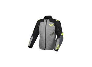 8718913122437 - Motorradjacke Notch Grau-Schwarz-Fluo Gelb