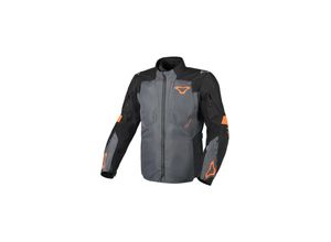 8718913122505 - Motorradjacke Notch Schwarz-Grau-Orange