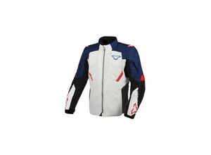 8718913122604 - Motorradjacke Notch Hellgrau-Blau-Rot