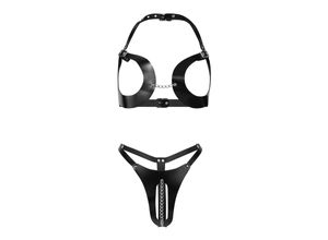 8718924224588 - Heißer Ouvert-Bikini aus Leder