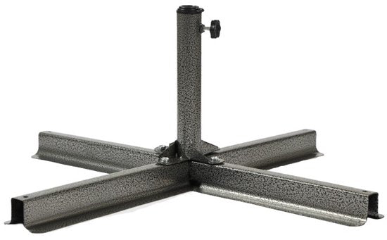8719001871398 - Sonnenschirmsockel Metall - Kreuzsockel Standard-80x80 - geeignet für Sonnenschirmrohr 28 bis 40 mm