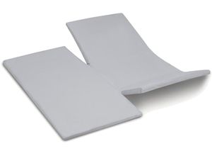 8719002171831 - Bettlaken CINDERELLA Spannbettlaken für Double Split-Topper (bis 15 cm) Laken Gr B L 180 cm x 200 cm 1 St Renforcé 15 cm 180 x 200 cm grau (hellgrau) Bettlaken Betttücher Fühlt sich angenehm auf der Haut an