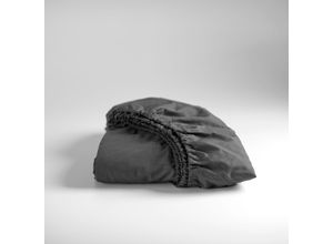 8719002196957 - Spannbettlaken CINDERELLA Weekend Laken Gr B L 200 cm x 210 cm 1 St Renforcé 25 cm 200 x 210 cm grau (anthrazit) Spannbettlaken OEKO-TEX-zertifiziert