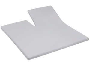 8719002197183 - Spannbettlaken CINDERELLA Basic Split Laken Gr B L 200 cm x 210 cm 1 St Renforcé 15 cm 200 x 210 cm grau (light grey) Spannbettlaken mit Gummizug