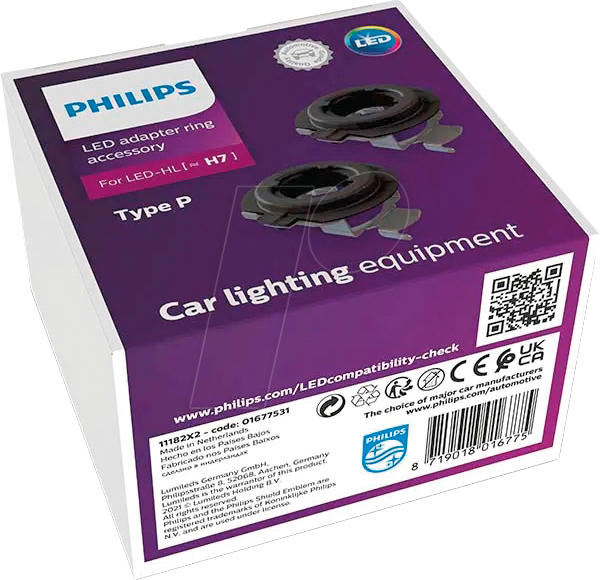 8719018016775 - Adapter-ring H7-LED typ p lampenhalterung für ultinon PRO6000 H7-LED - Philips