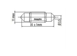 8719018022103 - PHILIPS Glühlampe Türleuchte Türsicherungsleuchte Einstiegsleuchte Handschuhfachleuchte Kennzeichenleuchte Kofferraumleuchte Motorraumleuchte Leseleu