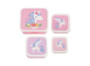 8719033869882 - Snackbox UNICORN 4er-Set in rosa