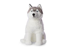 8719066011326 - - Plüschtier - Husky (sitzend 70cm) lebensecht Kuscheltier Stofftier Plüschfigur