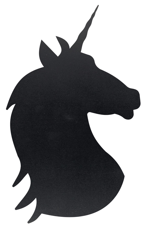 8719075286500 - Kreidetafel SILHOUETTE UNICORN schwarz