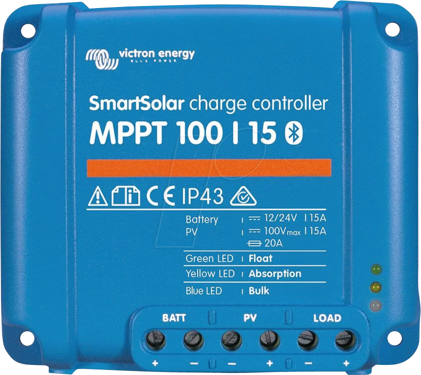 8719076040811 - Victron - mppt 100 15 0% MwSt §12 iii UstG SmartSolar Laderegler 12 24V 15A