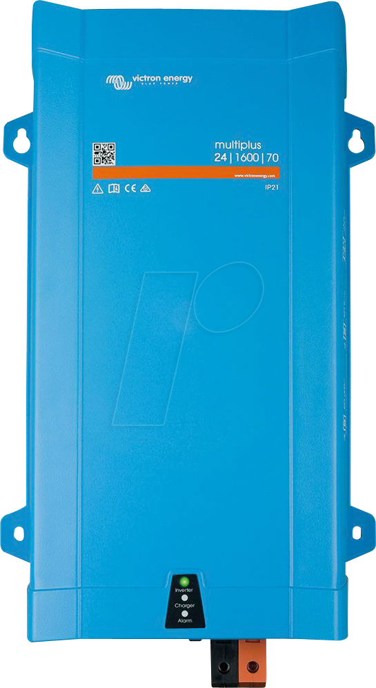 8719076044987 - Wechselrichter »Inverter   Charger Victron MultiPlus 24 1600 40-16 230V VEBus« Wandler 1600 W 24 VDC blau Elektroinstallation