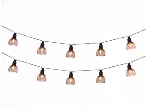 8719099251157 - LUXFORM LED-Lichterkette Solar Kos transparent Flammen Gesamtlänge 38m Lichterketten LED-Lichterkette Solarenergie IP44